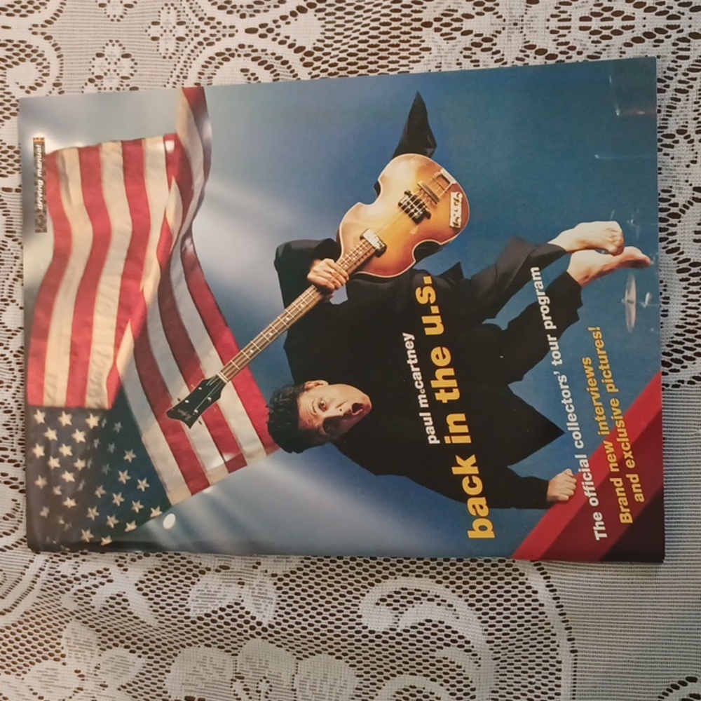 Paul McCartney Back in the US 2002 concert tour book 6249